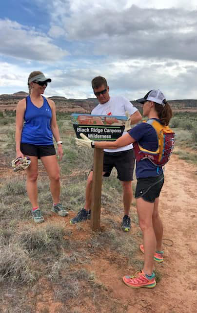 Mesa Monument Striders contribute to trail building and maintenance.