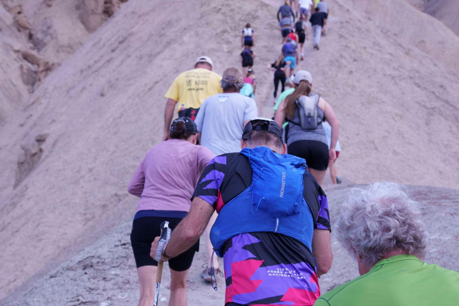 The pack has a long way to go up the first climb