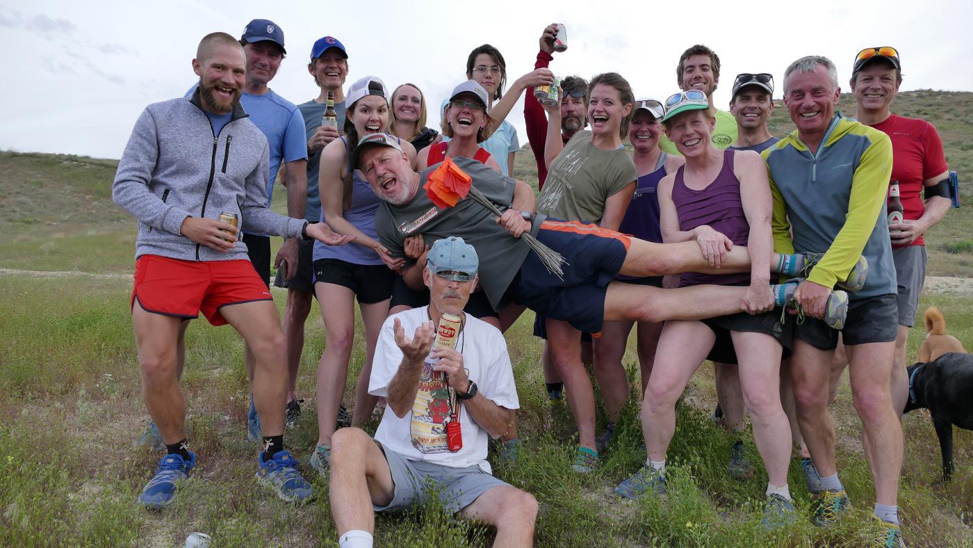Striders after a group run in Loma, Colorado