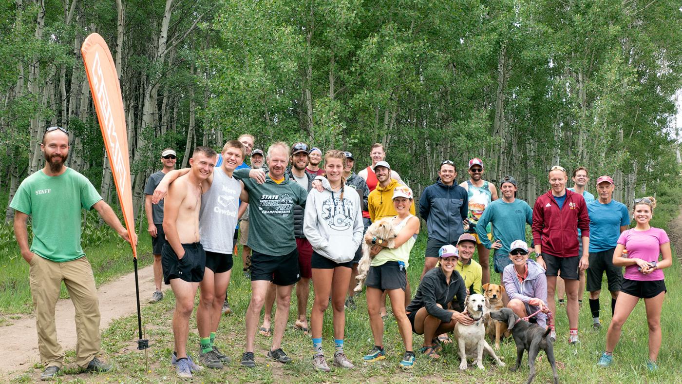 Finishers of the 2020 Turkey Flats Trail Running Race on June 28, 2020