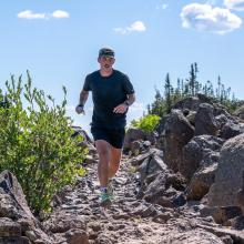 Austin on his way to the Crag Crest win