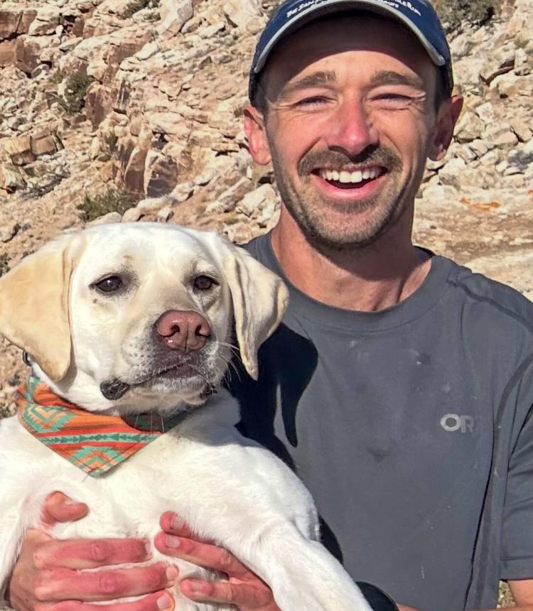 Ryan with his dog Willie