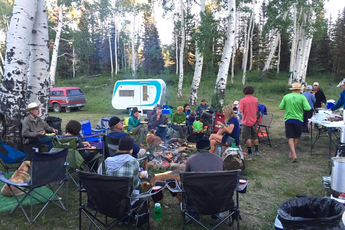 Group camp for the weekend